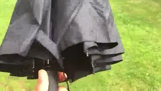 Regenschirm Automatik Schwarz Umbrella, Eleganter und stabiler Regenschirm , mit Auf Zu Automatik