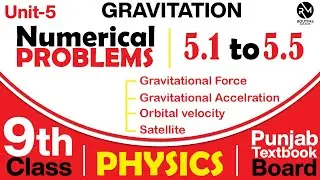 Chapter 5- Numerical (5.1 to 5.5) Solution in Urdu | Gravitation | Physics class 9 | Basic Physics