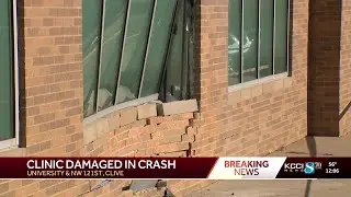 Car crashes into wall of central Iowa urology clinic