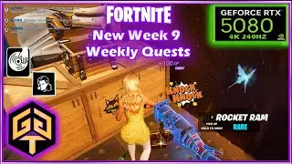 Fortnite New Week 9 Weekly Quests Complete All One Game Easy 300,000 XP Chapter 6 Season 2 4K HD