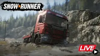 MEGA LAMANCAL &mdash; FUGA IMPOSS&Iacute;VEL?!🛠️ Se capotar, ningu&eacute;m viu! 🚨 SNOWRUNNER (AO VIVO!) 🚨