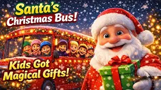 🎅 Santa Ki Magic Bus 🚌| Merry Christmas| Santa| #merrychristmas #santaclaus #christmasanimation #ai 