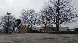 Bench hop to flower pot hop