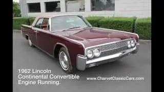 1962 Lincoln Continental engine running