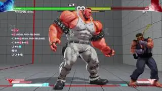 Street Fighter 5: Abigail complete combo trials