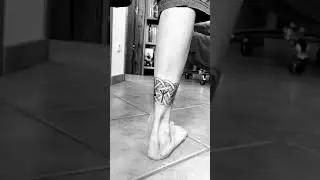 Nordic bracelet tattoo and Algiz rune, Tyr rune, Lothbrok raven and Valknut tattoos by Mentiradeloro