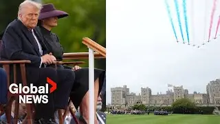 Trumps given royal treatment in 2nd UK state visit