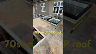 That&rsquo;s a lot if fibreglass roofing in one day