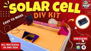 Solar Cell DIY Kit for Students | Working Solar Panel Model | School Science Project | Komodo Craft
