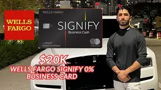 New $20,000+ Wells Fargo Signify Business Credit Card For New LLC