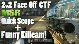 MW3 | MSR 2v2 Face Off CTF + Funny Killcam - Olympic Flag-Runner GWK | QS on Getaway