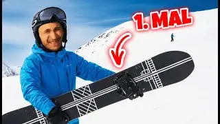 ICH FAHRE DAS 1. MAL SNOWBOARD ...