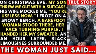 On Christmas Eve, My Son Threw Me Out—His Wife Laughed…Until a Barefoot Woman Spoke Up/revenge story