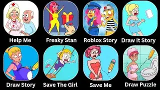 Sprunky Survival, Freaky Stan, Save The Girls, Draw To Smash, Bowmasters Gameplay Walkthrough