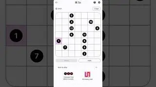 Zip #106 7/1/2025 | LinkedIn #puzzle #games #linkedin #zip