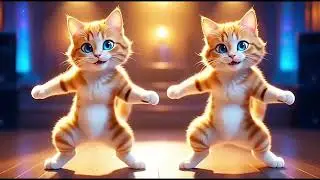 बिल्ली डांस | Cutest Cat 😄💃 Cute Cat Dance for Stress Relief 🐾#relaxing #funnycats #pets