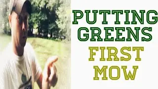 First cut on my putting green / Reel Mower