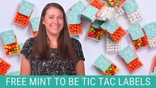 Mint To Be Tic Tac Labels for a Wedding