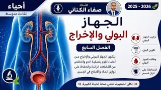 احياء الثالث المتوسط 2026/الفصل السابع/الجهاز البولي والاخراج/المحاضره 1