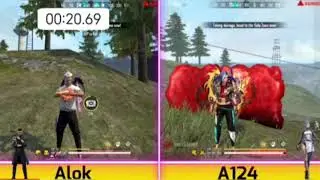 Alok  VS  A124  ||  Who is the best ?