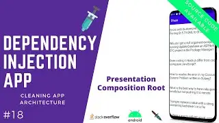 💉 Dependency Injection App - Presentation Composition Root - Clean Architecture [#18]