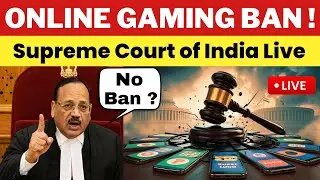 ONLINE GAMING BAN FINAL ORDER 🔥| Supreme Court LIVE |  |#dream11 #rummy #onlinegaming