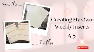 DIY: Customize A5 Weekly Inserts #plannercommunity #diyplanner