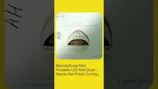 MelodySusie Mini Portable LED Nail Dryer &ndash; Handy Gel Polish Curing Lamp