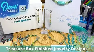 @Potomacbeadco 🌊 Ocean Vault Treasure Box Bead Haul & Finished Jewelry