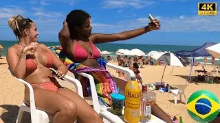 [Brazil Beach Walk] Beach Walk BIG DAY in Brava Beach,🌞Florian&oacute;polis, Brazil | 4K