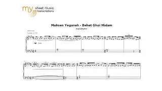 Behet Ghol Midam (Mohsen Yeganeh) - Sheet Music Transcription
