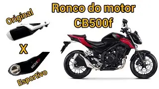 Escapamento Esportivo x Original #cb500f #lideracustomgarage