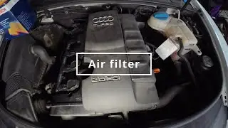 Audi A6 C6 replacing air filter DIY in a few minutes #audi #a6 #c6 #diy #diyproject #car #airfilter