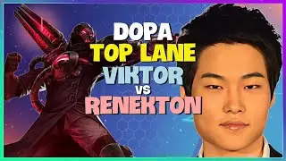 Dopa Reveals Challenger Top Lane Viktor Strategy on Chinese Server Engsub