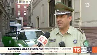 Atacan a carabineros con fuegos artificiales