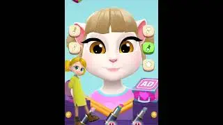 Yellow Gold (Rainbow Bubblegem) Vs Angela Makeover By My Talking Angela 2 #cosplay #angela2