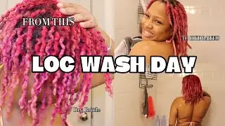 HAIR GROWTH TIPS Loc Wash Day + moisturizing routine