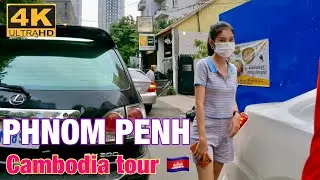 Phnom Penh walk 2021, bike tour around Phnom Penh city/ Cambodia tour