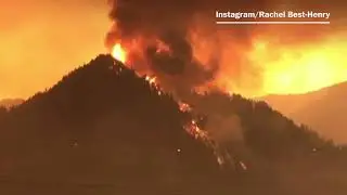 Stunning video captures wildfire ravaging Oregon
