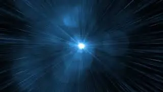 Blue Light Moving from center slow