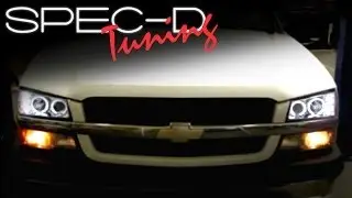 SPECDTUNING INSTALLATION VIDEO: 2003-2006 CHEVY SILVERADO HEAD LIGHTS / PROJECTOR HEAD LIGHTS