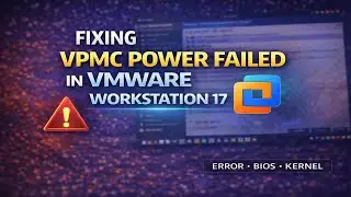 Fixing VPMC Power Failed in VMware Workstation 17 | Fix Virtualized Performance Counters