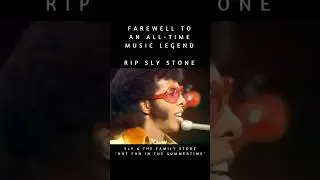 RIP Sly Stone. 3.15.1943 - 6.9.2025 #slystone #slyandthefamilystone #hotfuninthesummertime🔥 #legend