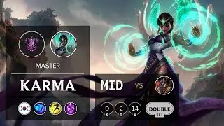 Karma Mid vs Twisted Fate - KR Master Patch 9.12