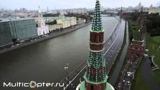 Кремль с борта мультикоптера от multicopter.ru -  Canon 5D Mark III на бесколлекторном подвесе