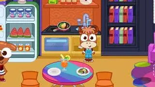 How to play number coloring in Pop style room of Papo Town Apartment