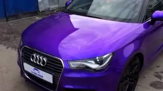 Покраска от наших дилеров Audi A1 в  Plum Crazy, сверху нанесен защитный лак Wartex High Gloss