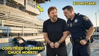 Cops Try to Arrest Chuck Norris at Baseball Field &mdash; Freeze When They Realize She Trains the Feds!