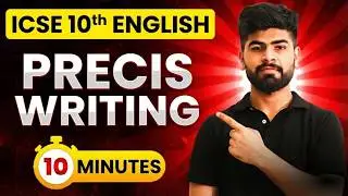⚠️ Don&rsquo;t Lose Easy 8 Marks! ICSE Precis Writing Formula | English Language | ICSE Class 10th 2026