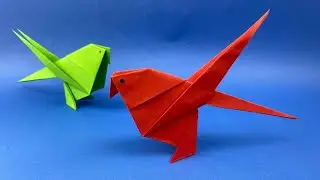 How to Make an Origami Bird 🐦 | Easy Paper Bird Tutorial